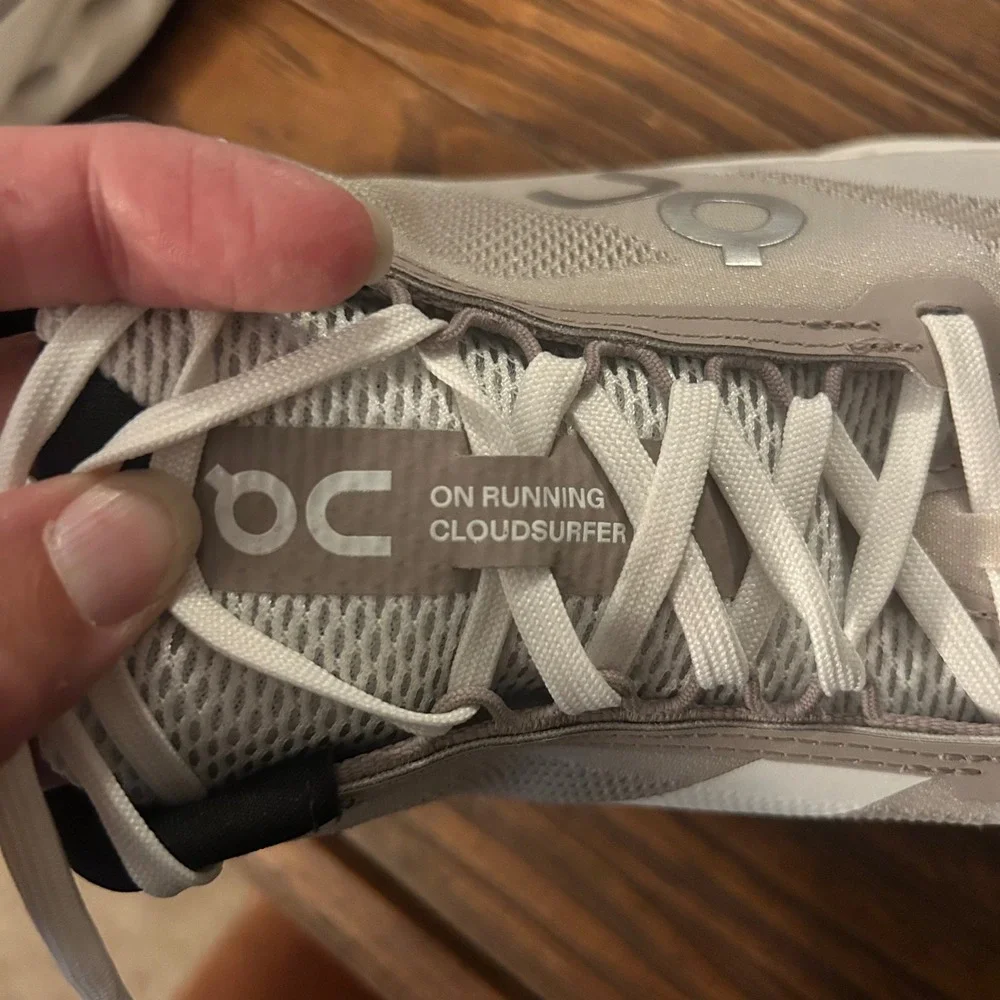 On Cloud Cloudsurfer Sneakers White Fog Women's 10.5